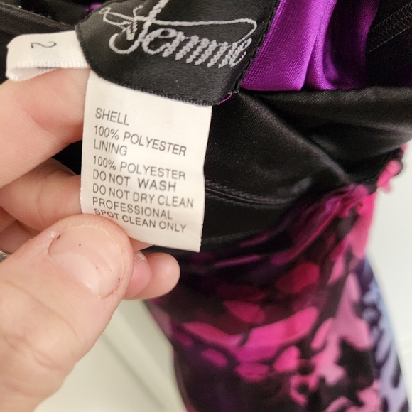 La Femme Animal Print Strapless Dress - Picture 7 of 7